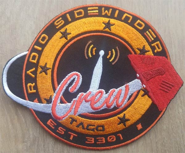 Radio Sidewinder sew on patch