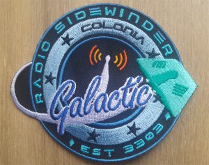 Radio Sidewinder Galactic sew on patch
